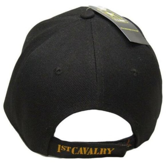 U.S. Army 1st Cavalry Division Hat Shadow Black Em - Picture 5 of 6